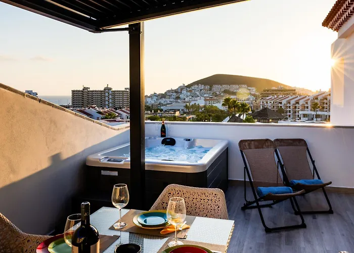 Διαμέρισμα La Casa De Playa - Atico Con Jacuzzi Y Vista Mar Los Cristianos (Tenerife)