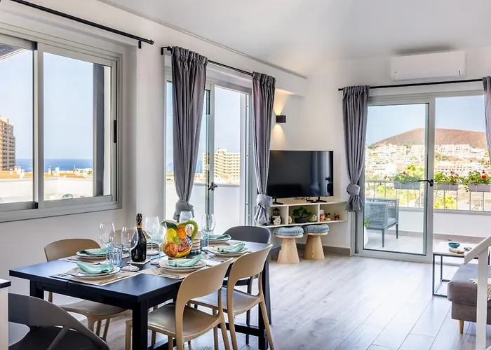 La Casa De Playa - Atico Con Jacuzzi Y Vista Mar Lejlighed Los Cristianos (Tenerife)